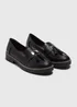 Soleflex Black Tassel Loafers - Size 3 Image 1