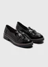 Soleflex Black Chain Buckle Loafers - Size 3 Image 1