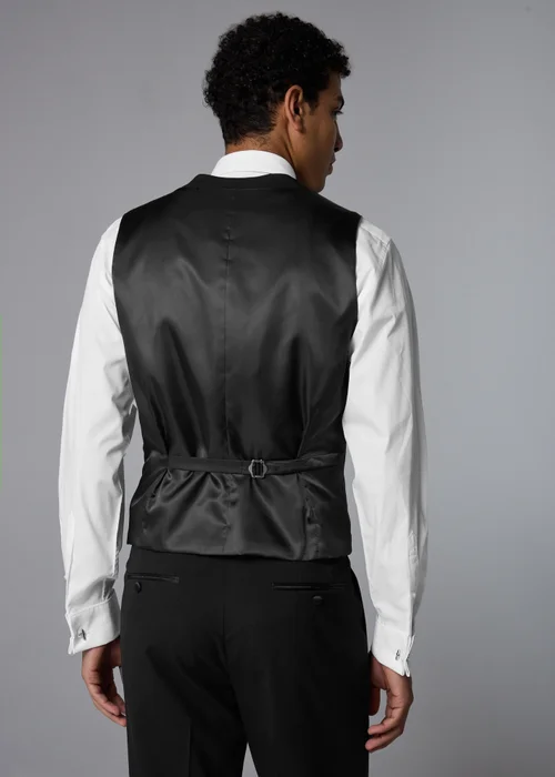 Taylor & Wright Black Tailored Dinner Waistcoat - Extra small Image 4