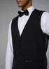 Taylor & Wright Black Tailored Dinner Waistcoat - Extra small Image 3