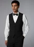 Taylor & Wright Black Tailored Dinner Waistcoat - Extra small Image 1