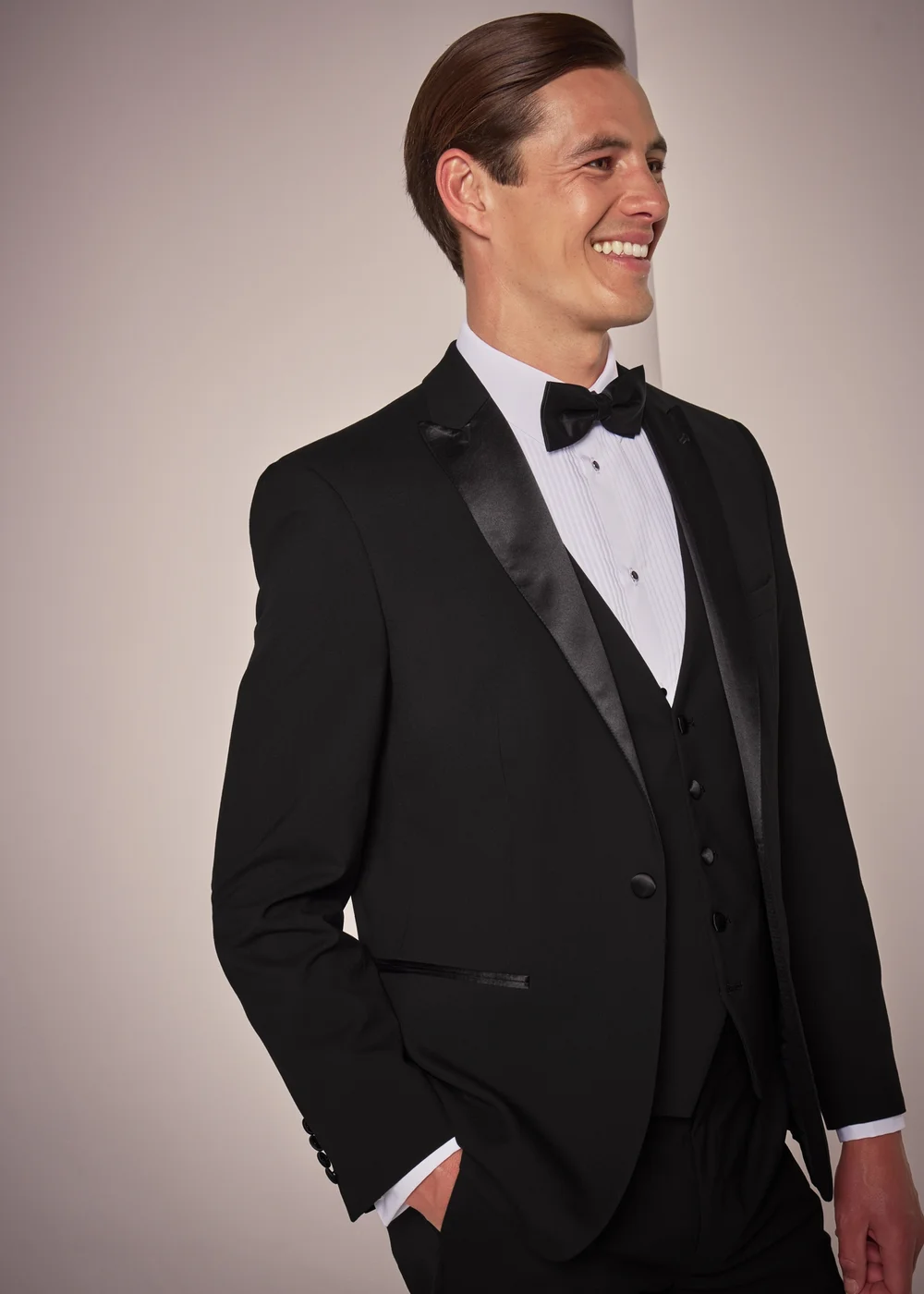 Taylor & Wright Black Tailored Dinner Suit Jacket - 38 Chest Short Image 1