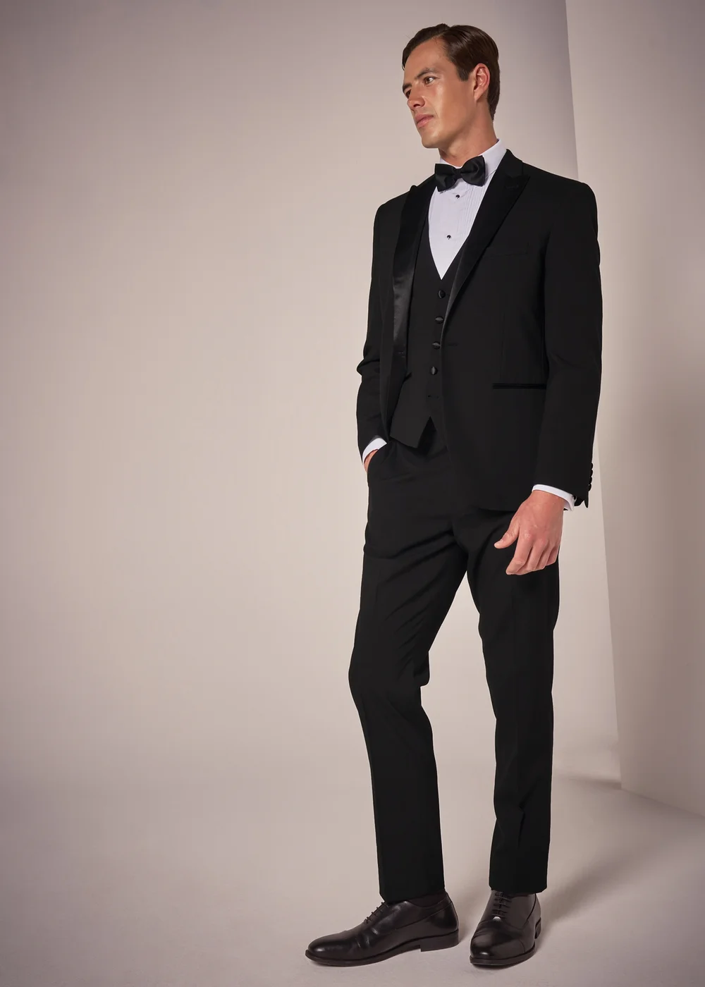 Taylor & Wright Black Tailored Dinner Suit Jacket - 38 Chest Short Image 4