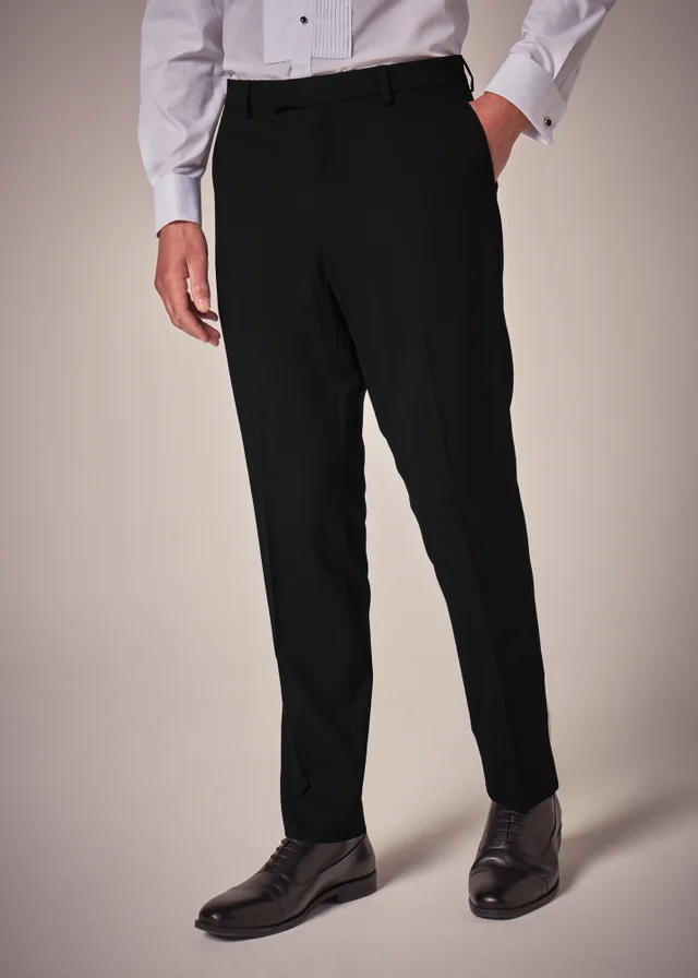 Taylor & Wright Black Tailored Dinner Trousers