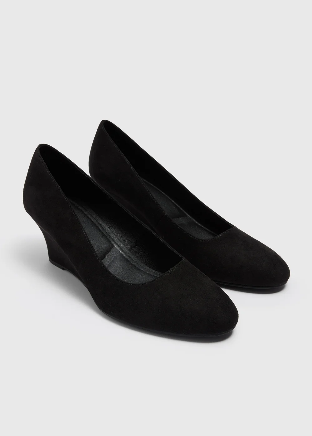 Black Wedge Heels - Size 3 Image 1
