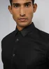 Taylor & Wright Black Twill Slim Fit Shirt - Small Image 3
