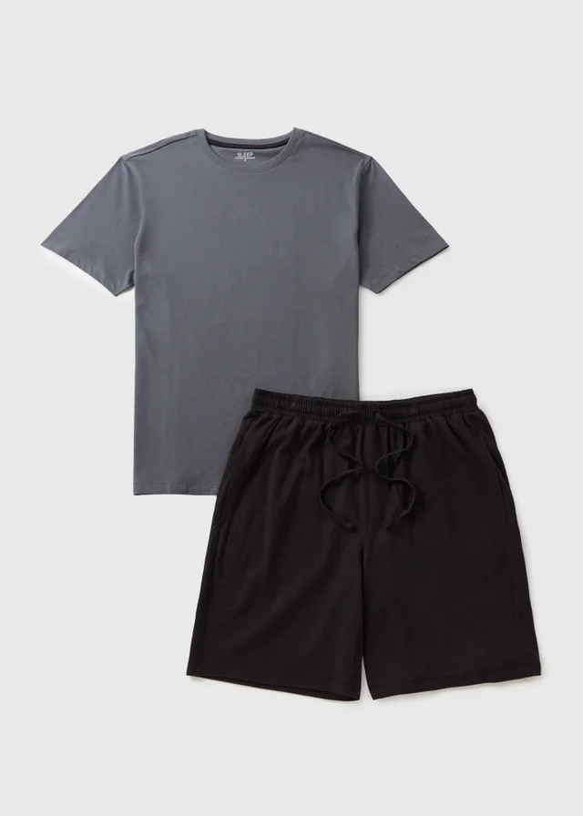 Charcoal Basic Short Pyjama Set