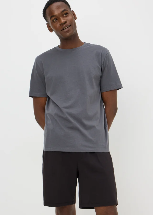 Charcoal Basic Short Pyjama Set