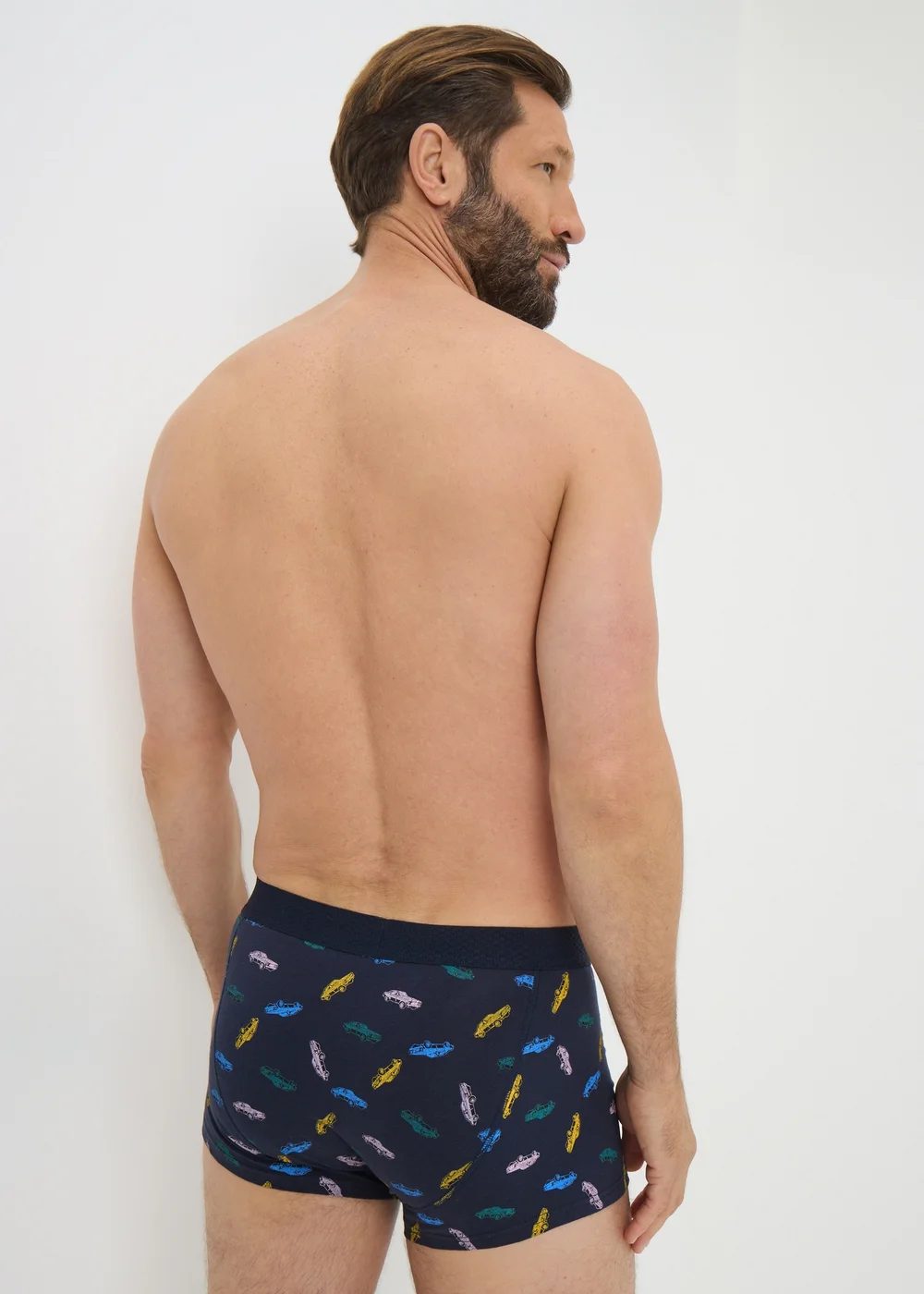 3 Pack Blue Car Stripe Hipsters - XXXL Image 2