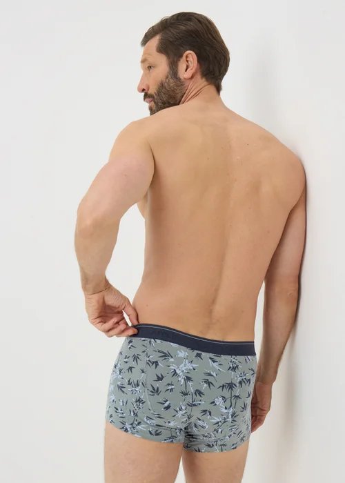 5 Pack Blue Palm Leaf Hipsters - XXXL Image 3