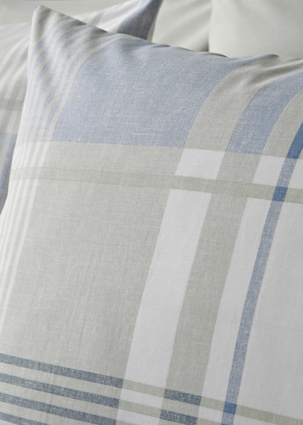 Blue Check Duvet Set - Single Image 3