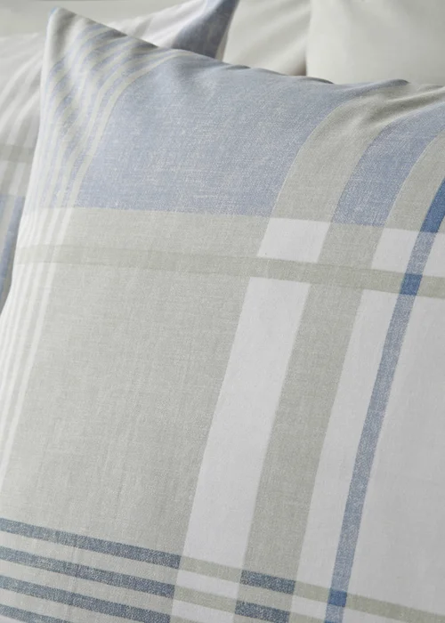Blue Check Duvet Set - Single Image 3