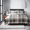 Grey Check Duvet Set - Double Image 1