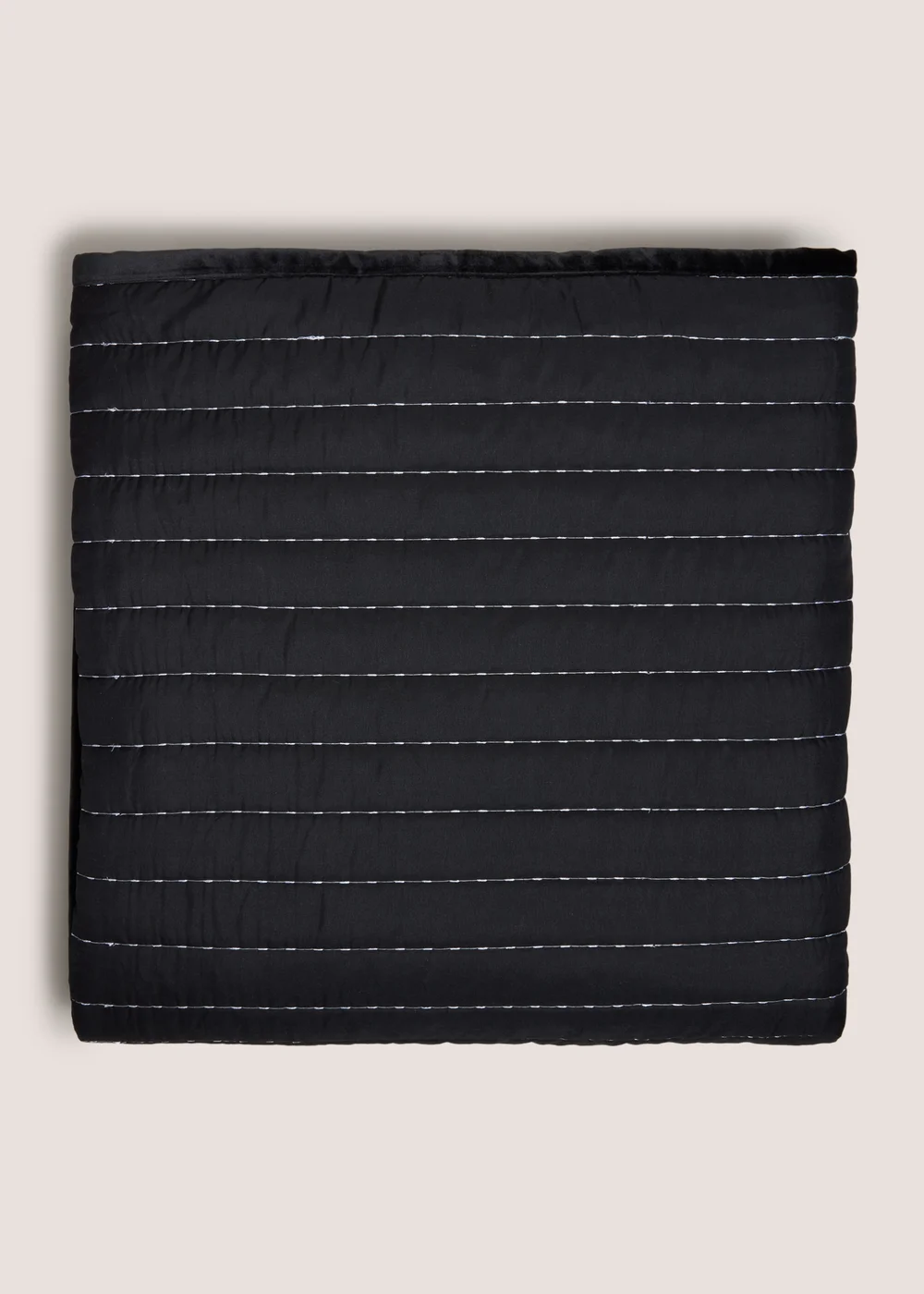 Black Velvet Stabstitch Bedspread Image 1