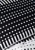 Black Dotty Stripe Duvet Set - King Image 2
