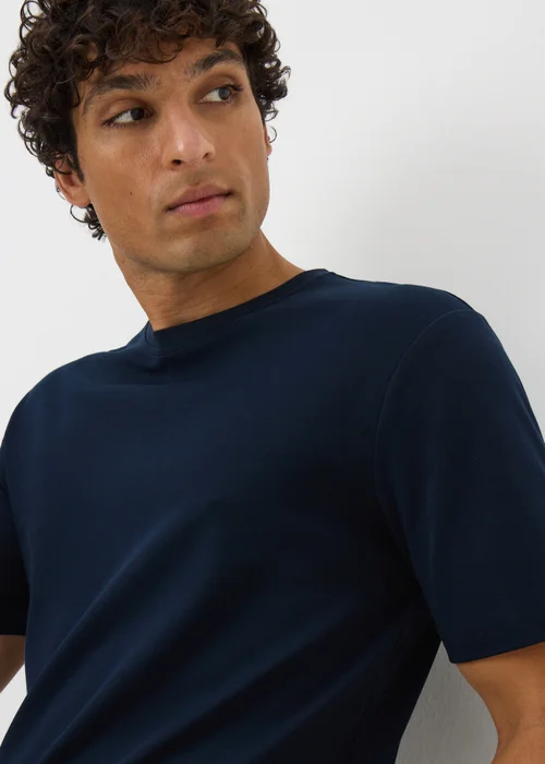 Navy Liquid Cotton T-Shirt - Extra small Image 1