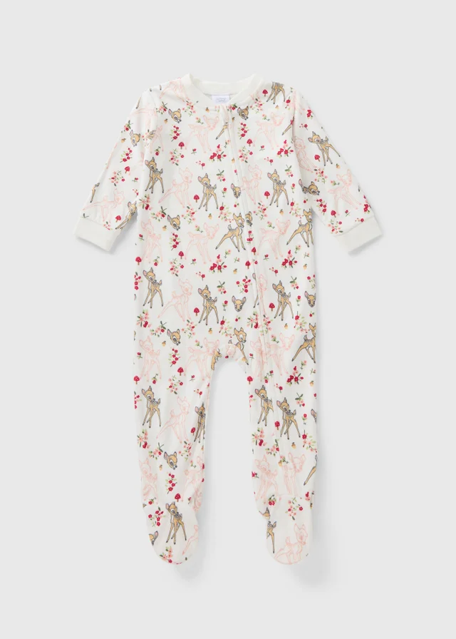 Disney Cream Bambi Fleece Sleepsuit (Newborn-18mths)
