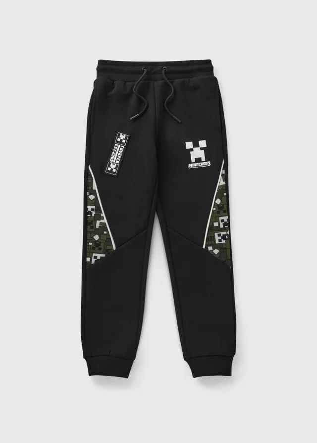 Minecraft Black Track Jogging Bottoms (5-13yrs)
