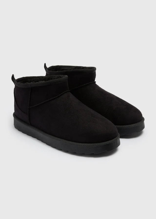 Black Mini Snug Boots