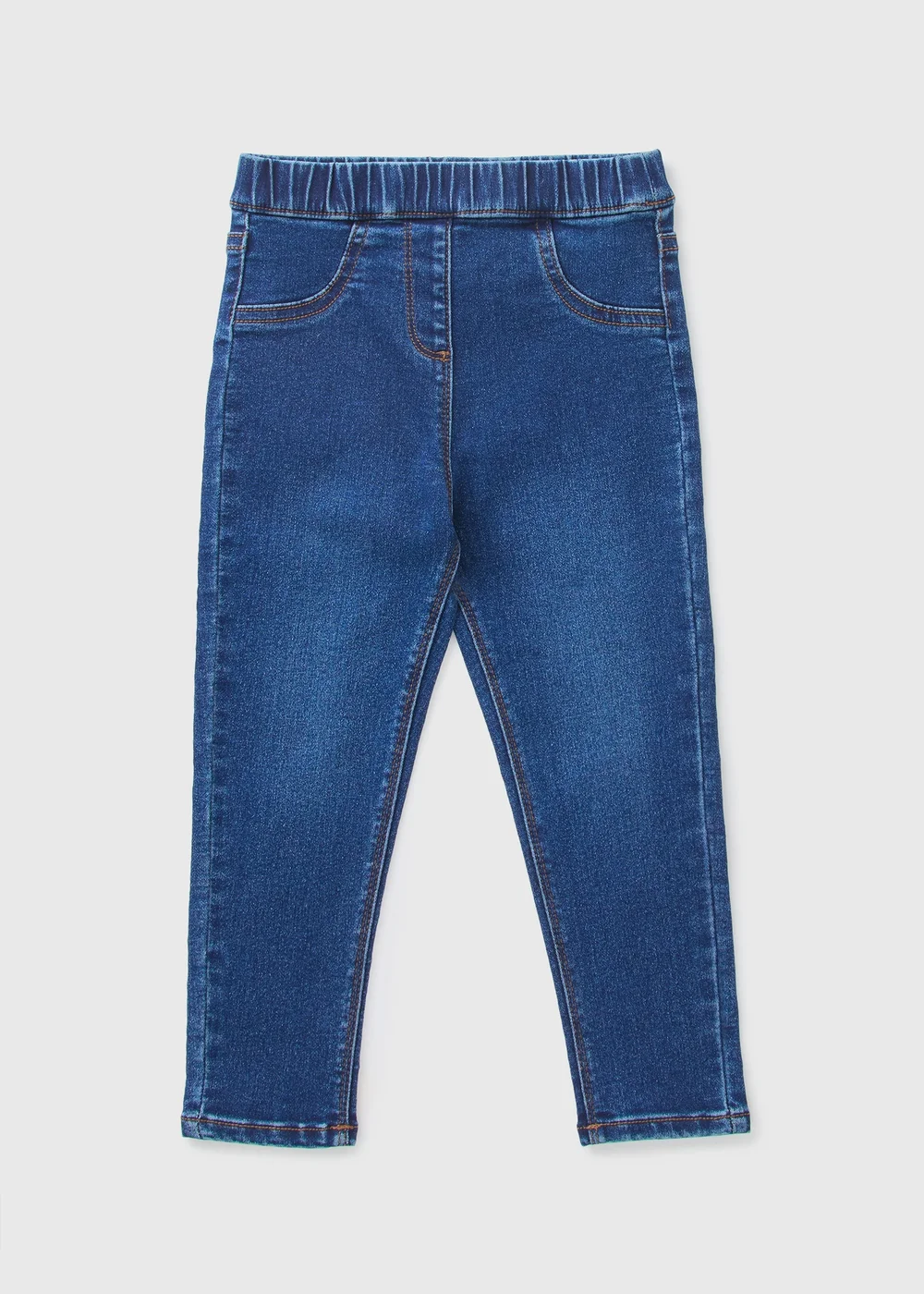 Girls Blue Mid Wash Jeggings (1-7yrs) - 1 to 1 half years Image 1