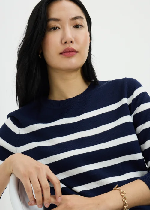 Navy Striped Super Soft Jumper - 16 Image 2