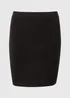Black Pull On Mini Skirt - Size 22 Image 3