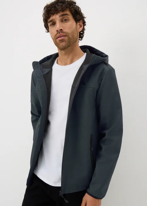 Showerproof Black Shell Hooded Jacket - S Image 1