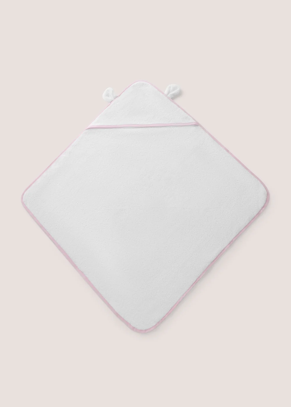 Baby Pink Bear Ears Hooded Towel - One Size Image 2