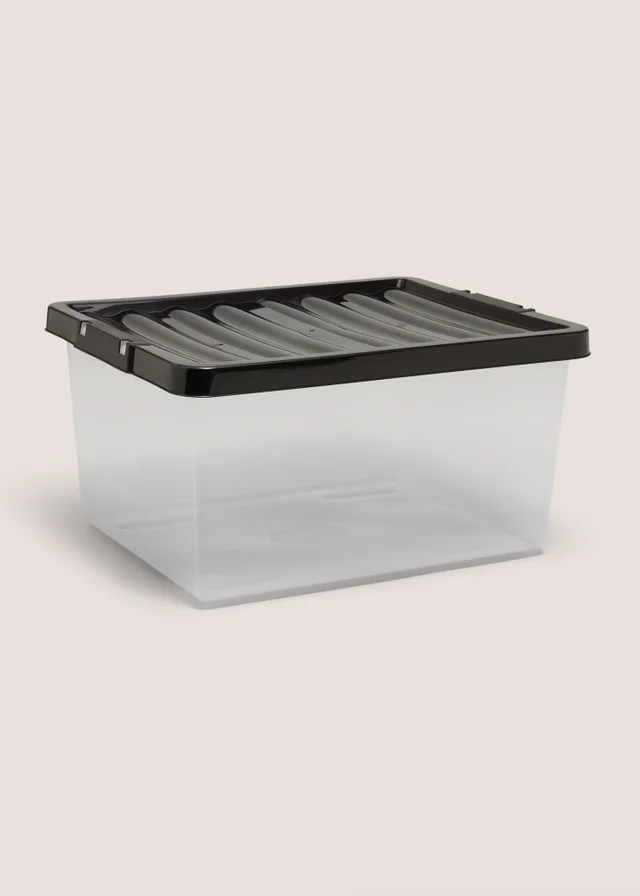Black Storage Box - 27 Litres