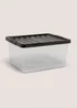 Black Storage Box - 27 Litres Image 1