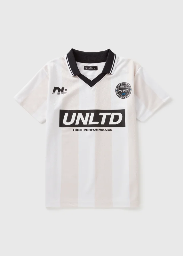 Boys Cream UNLTD Football T-Shirt (7-15yrs)