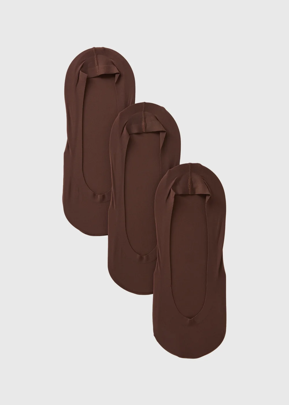 3 Pack Brown Footsie Socks - Sizes 3-5 .5 Image 1