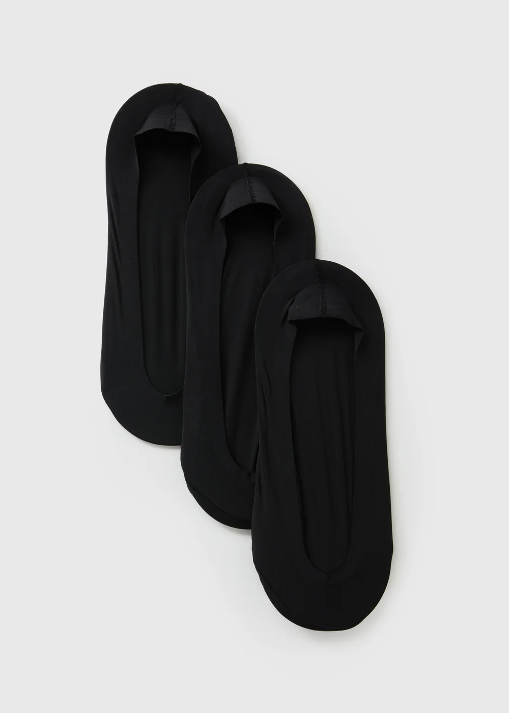 3 Pack Black Seamless Footsie Socks - Sizes 3-5 .5 Image 1