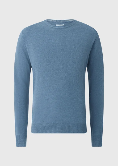 Blue Soft Touch Crew Jumper - Medium Image 2