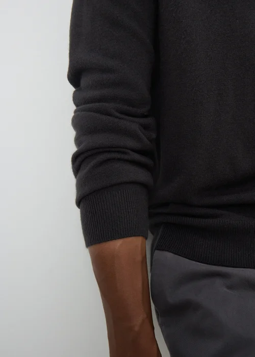 Black Soft Touch Crew Neck Jumper - Small Image 2