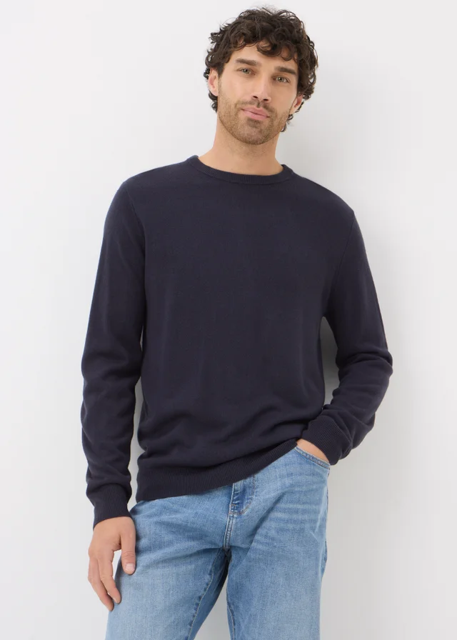 Navy Soft Touch Crew Neck Jumper