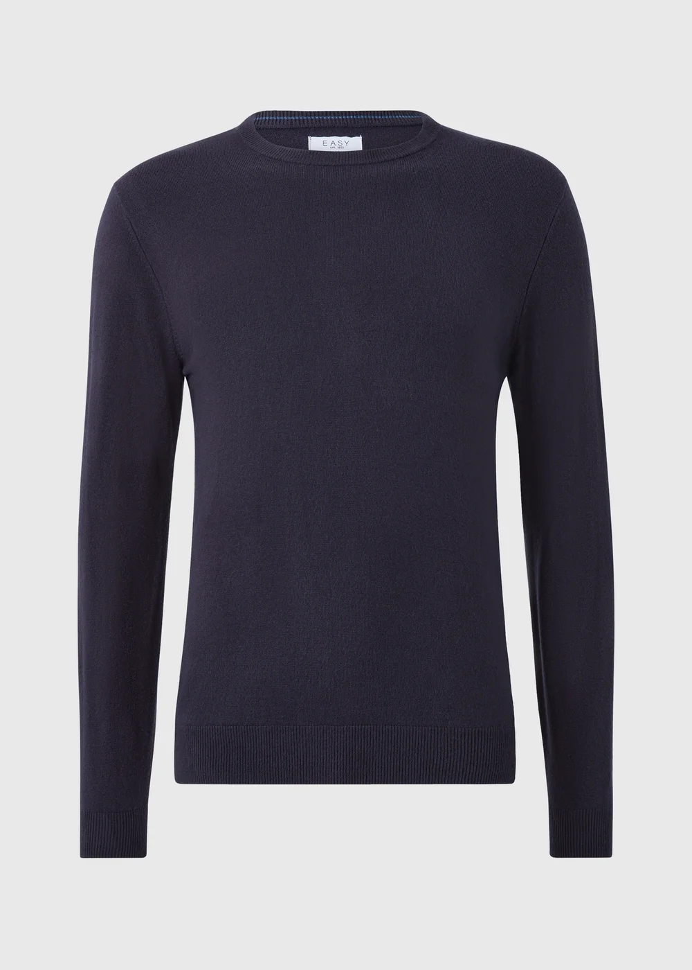 Navy Soft Touch Crew Neck Jumper - M Image 4