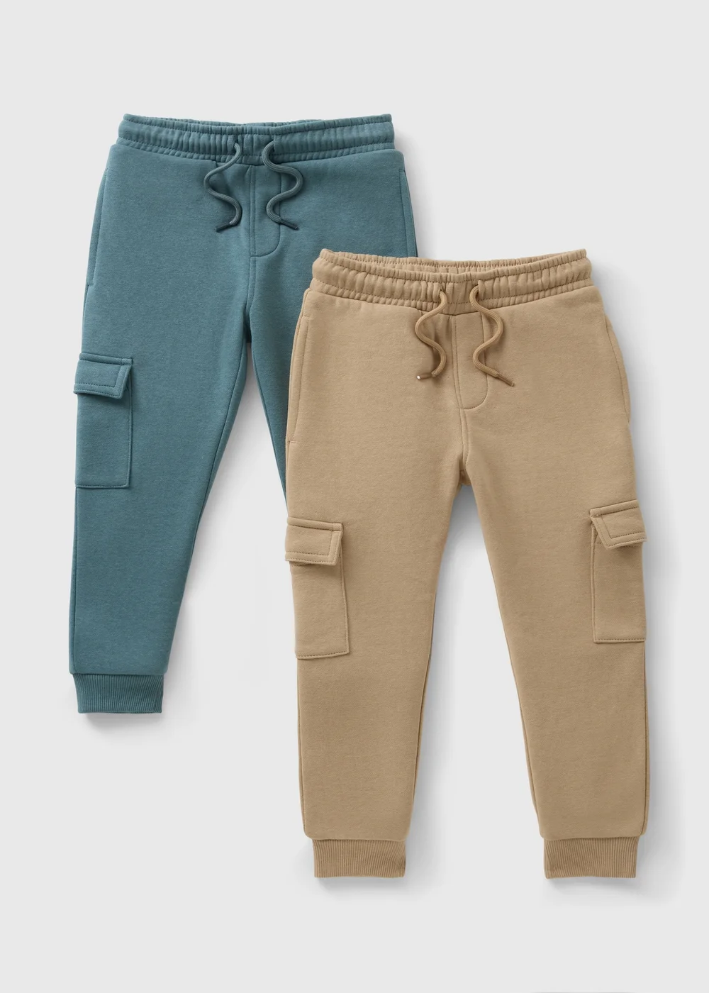 2 Pack Boys Blue Cargo Jogging Bottoms (1-7yrs) - 1 to 1 half years Image 1