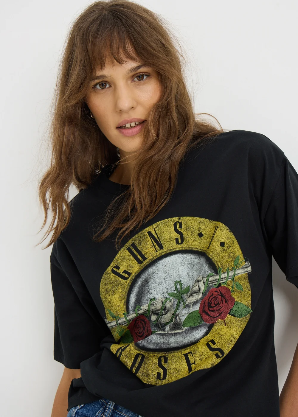 Guns N Roses Black Boyfriend T-Shirt - Medium Image 1