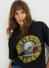 Guns N Roses Black Boyfriend T-Shirt - Medium Image 1