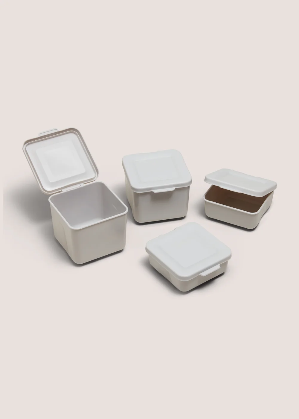 4 Pack Grey Snack Pots Image 1