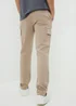 Stone Knitted Cargo Trousers - 32 Waist Regular Image 3