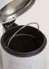 White Marble Effect Pedal Bin Image 2