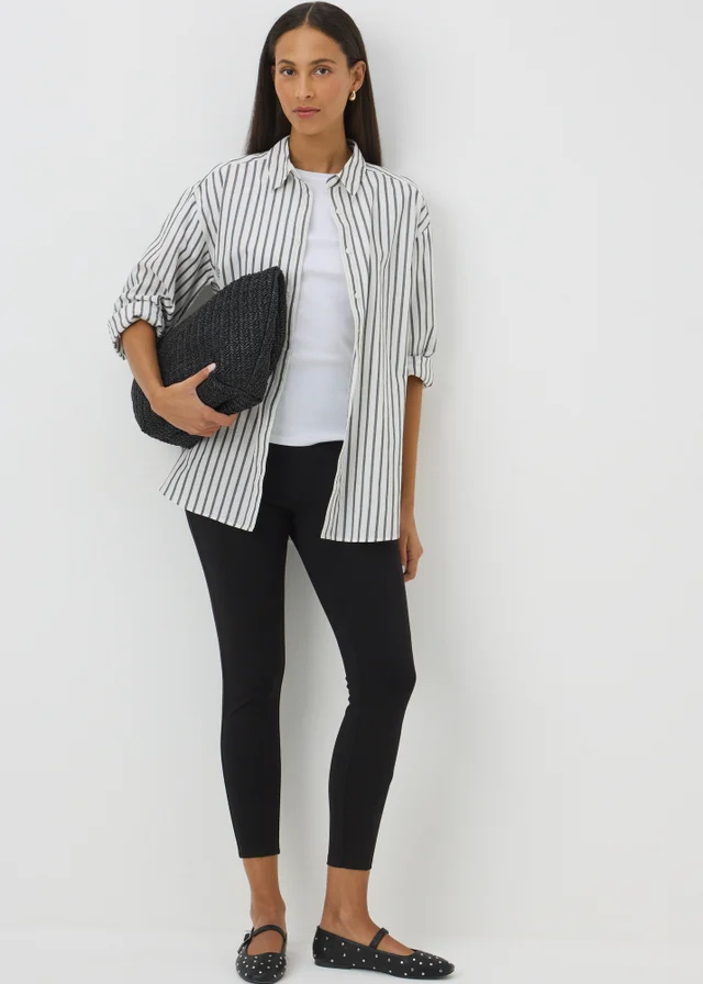 Black Ponte Leggings