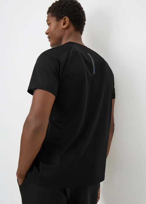Souluxe Black Basic Solid Sports T-Shirt - Extra small Image 2