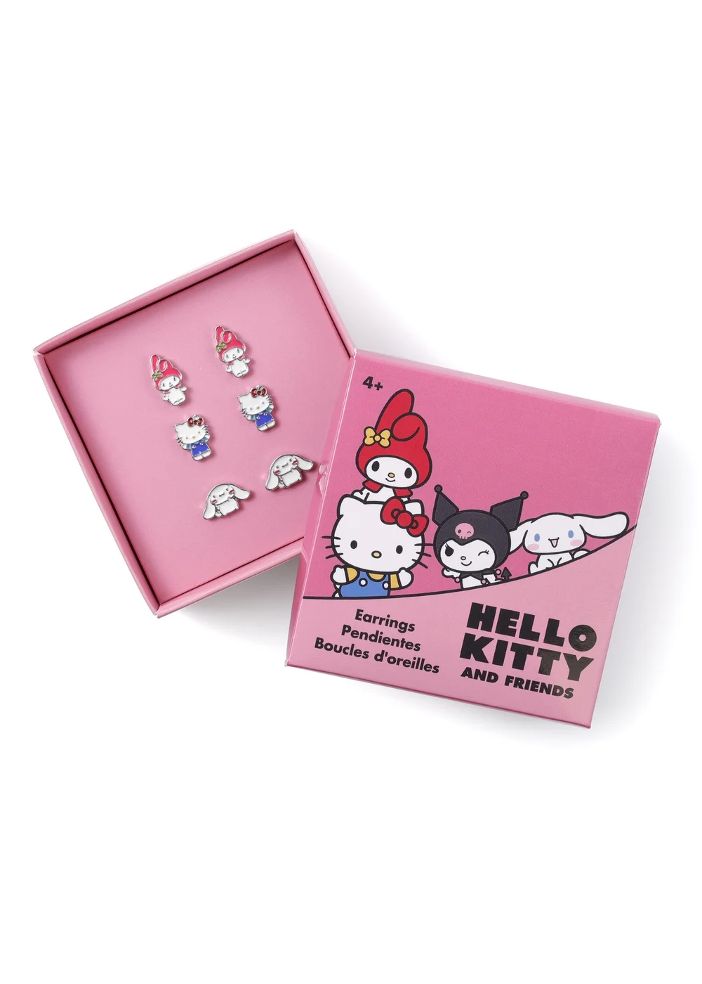 Hello Kitty Silver Earring Set 3 Pcs - One Size Image 2
