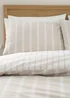 Bianca Fine Linens Ashford Stripe 200 Thread Count Cotton Percale Reversible Duvet Cover Set Natural - Single Image 3