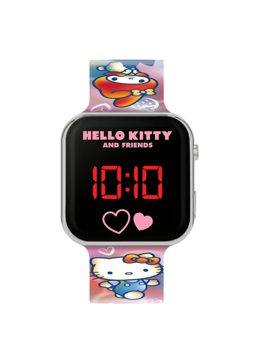 Hello Kitty Pink Printed Strap LED Watch - One Size Image 1