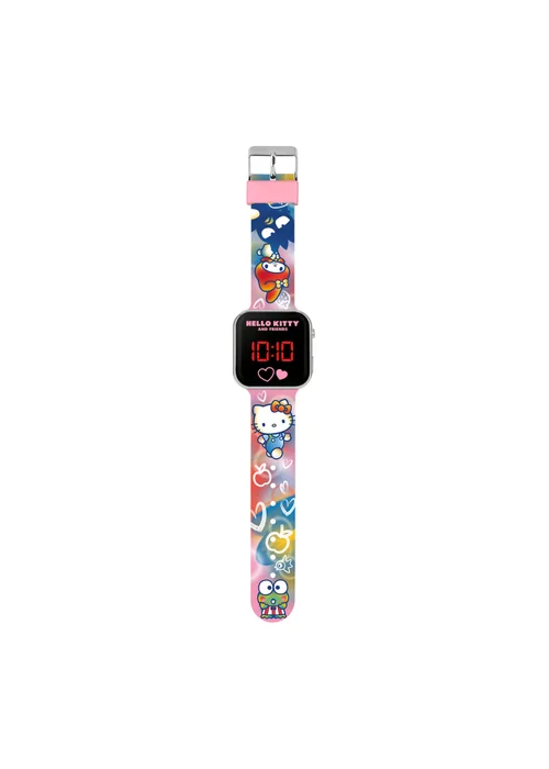 Hello Kitty Pink Printed Strap LED Watch - One Size Image 2