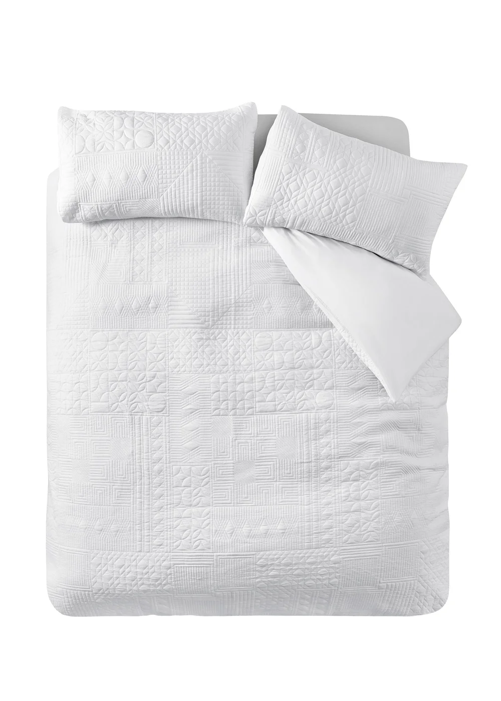 Catherine Lansfield Folkstone Geo Duvet Cover Set - Single Image 4